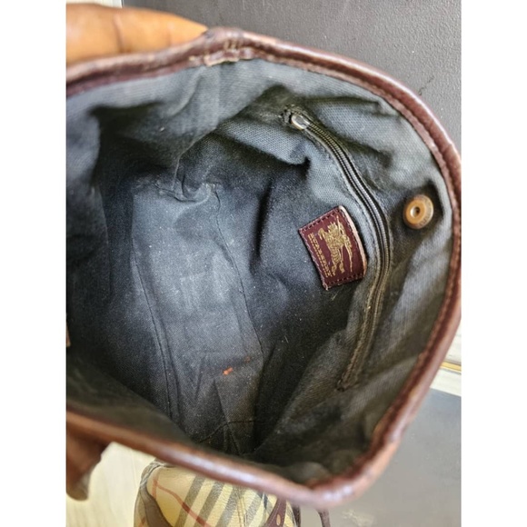 Authentic Burberry Haymarket Nova Check Canvas Small Tote Bag - Picture 7 of 9